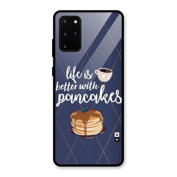 Pancake Life Glass Back Case for Galaxy S20 Plus