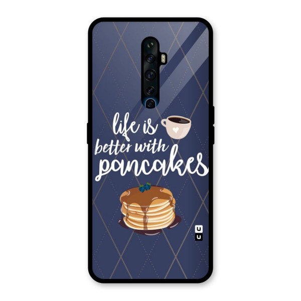 Pancake Life Glass Back Case for Oppo Reno2 Z