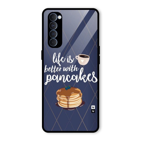 Pancake Life Glass Back Case for Oppo Reno4 Pro