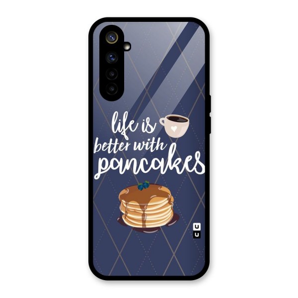 Pancake Life Glass Back Case for Realme 6