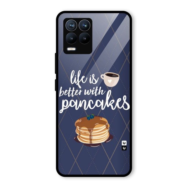 Pancake Life Glass Back Case for Realme 8 Pro