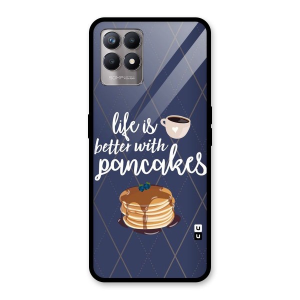 Pancake Life Glass Back Case for Realme 8i