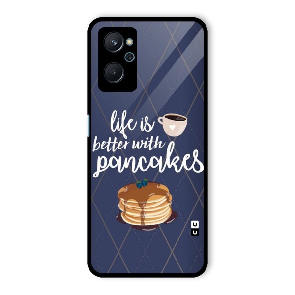 Pancake Life Glass Back Case for Realme 9i