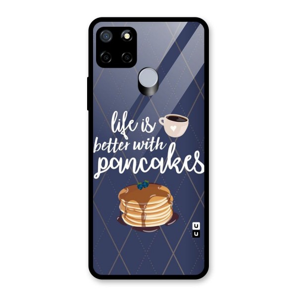 Pancake Life Glass Back Case for Realme C15