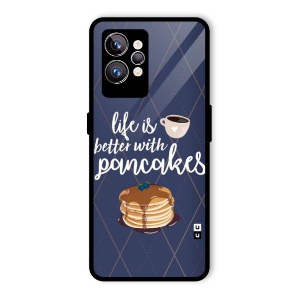 Pancake Life Glass Back Case for Realme GT2 Pro