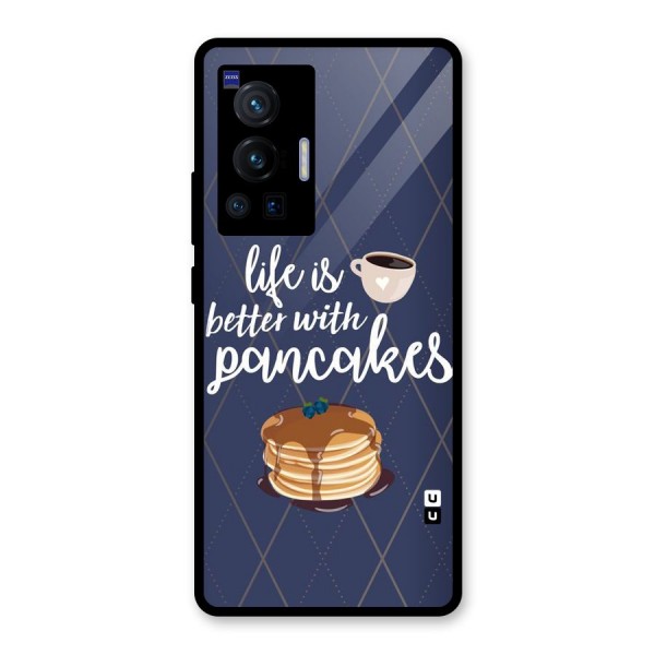 Pancake Life Glass Back Case for Vivo X70 Pro