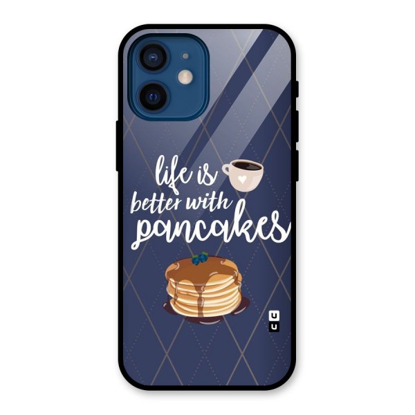 Pancake Life Glass Back Case for iPhone 12 Mini