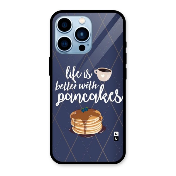 Pancake Life Glass Back Case for iPhone 13 Pro