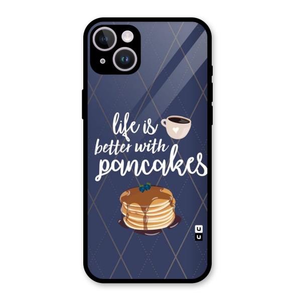 Pancake Life Glass Back Case for iPhone 14 Plus