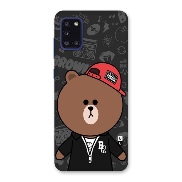 Panda Brown Back Case for Galaxy A31