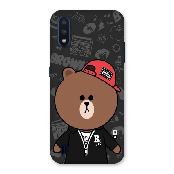 Panda Brown Back Case for Galaxy M01