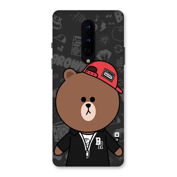 Panda Brown Back Case for OnePlus 8