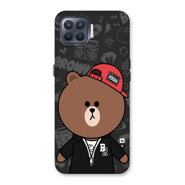 Panda Brown Back Case for Oppo F17 Pro