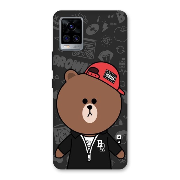 Panda Brown Back Case for Vivo V20 Pro