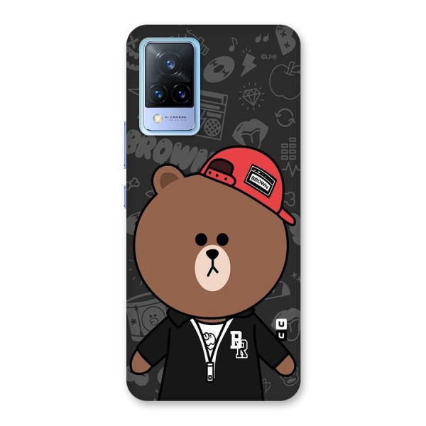 Panda Brown Back Case for Vivo V21 5G