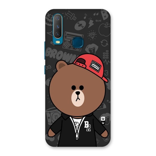 Panda Brown Back Case for Vivo Y15