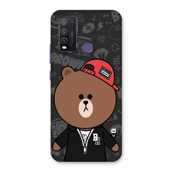 Panda Brown Back Case for Vivo Y30