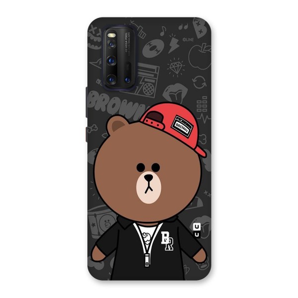 Panda Brown Back Case for Vivo iQOO 3