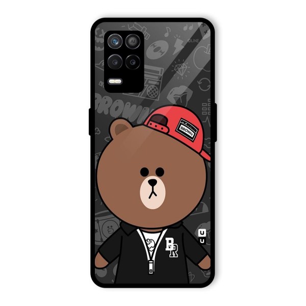 Panda Brown Glass Back Case for Realme 9 5G