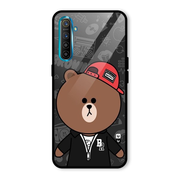 Panda Brown Glass Back Case for Realme XT