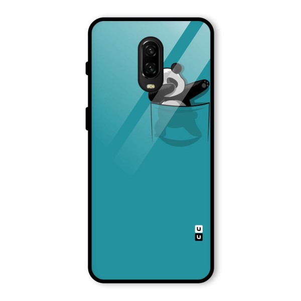 Panda Dabbing Away Glass Back Case for OnePlus 6T