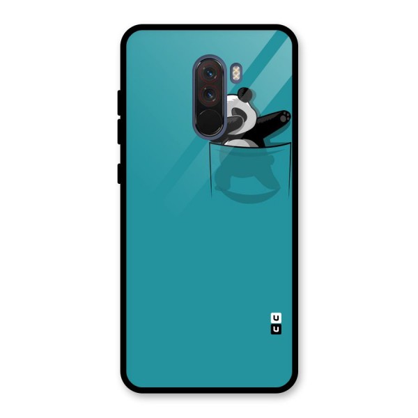 Panda Dabbing Away Glass Back Case for Poco F1