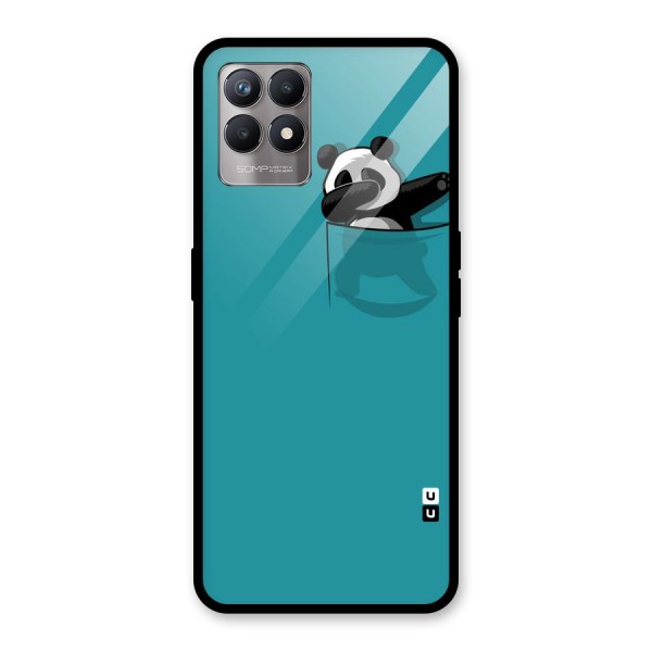 Panda Dabbing Away Glass Back Case for Realme 8i