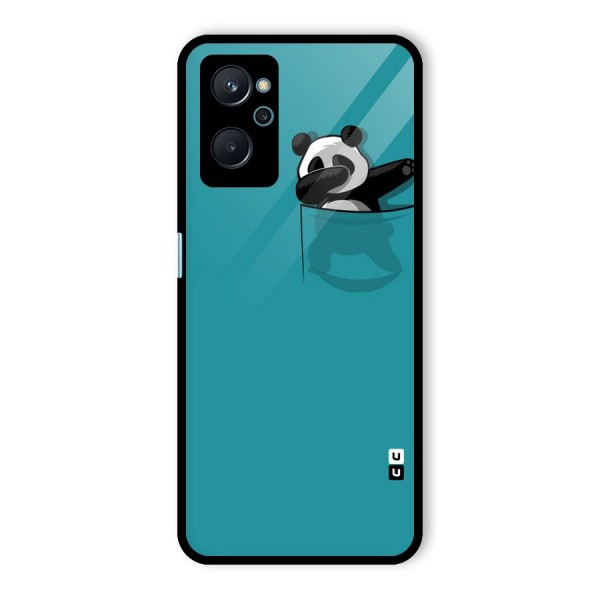 Panda Dabbing Away Glass Back Case for Realme 9i