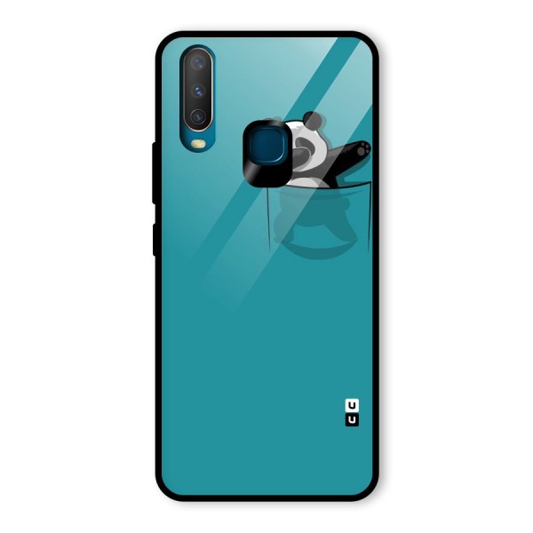 Panda Dabbing Away Glass Back Case for Vivo Y12