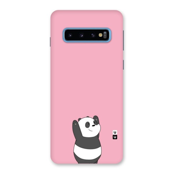 Panda Handsup Back Case for Galaxy S10