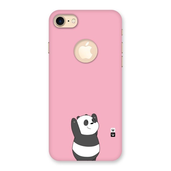 Panda Handsup Back Case for iPhone 8 Logo Cut