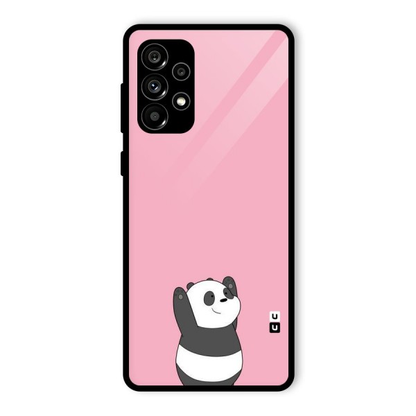 Panda Handsup Glass Back Case for Galaxy A73 5G