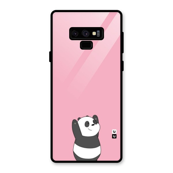 Panda Handsup Glass Back Case for Galaxy Note 9