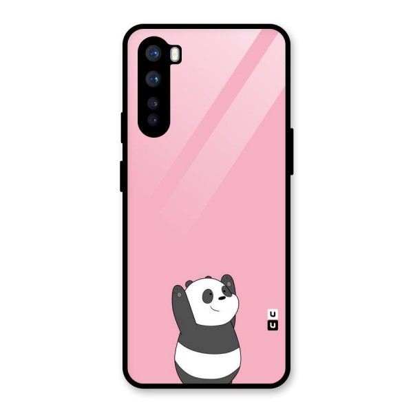 Panda Handsup Glass Back Case for OnePlus Nord