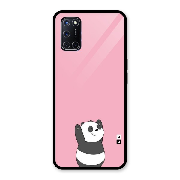 Panda Handsup Glass Back Case for Oppo A52