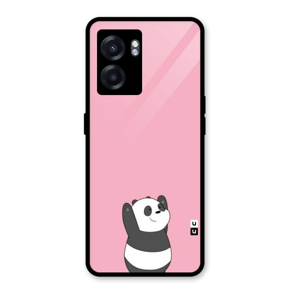 Panda Handsup Glass Back Case for Oppo K10 (5G)