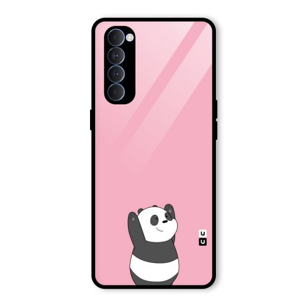 Panda Handsup Glass Back Case for Oppo Reno4 Pro