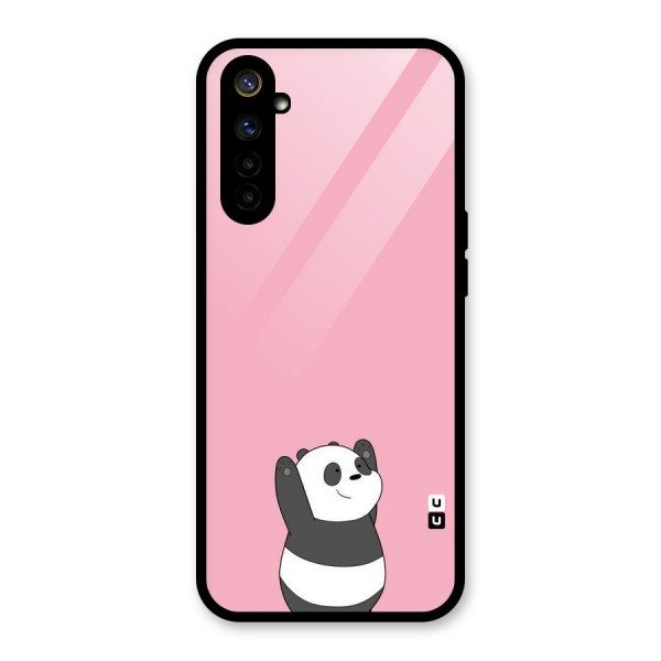 Panda Handsup Glass Back Case for Realme 6i