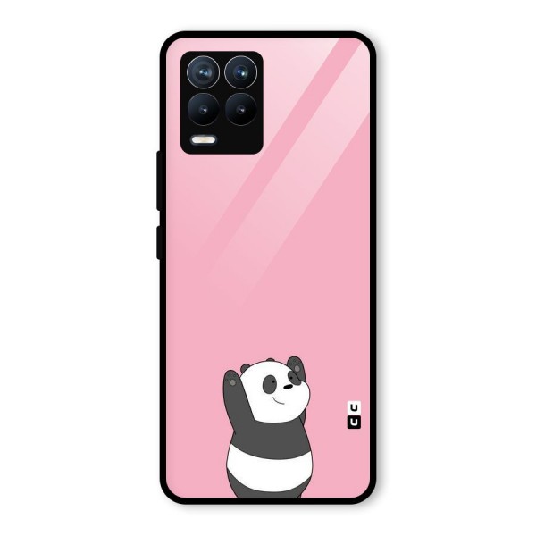 Panda Handsup Glass Back Case for Realme 8