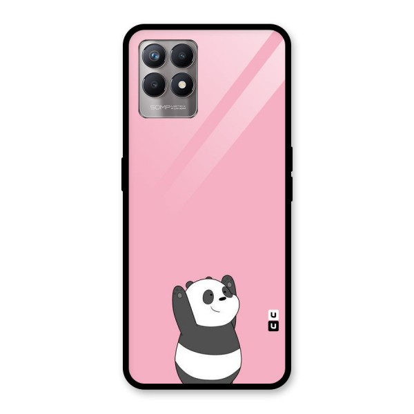 Panda Handsup Glass Back Case for Realme 8i