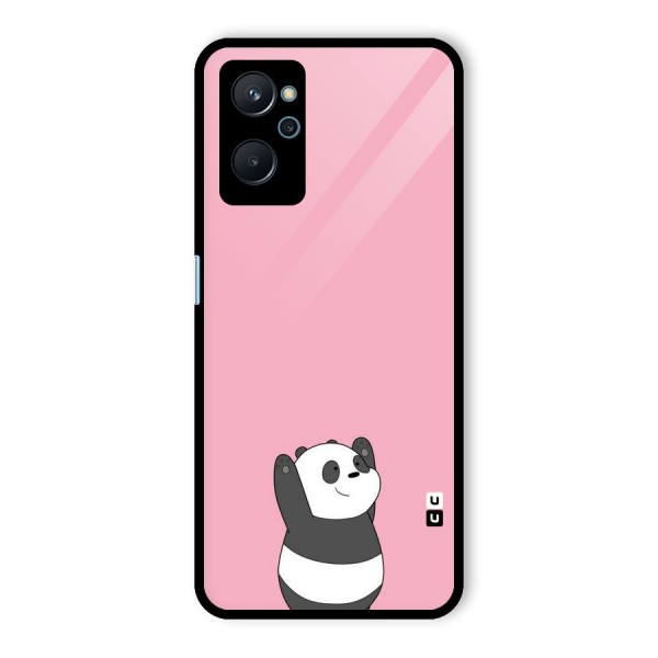 Panda Handsup Glass Back Case for Realme 9i