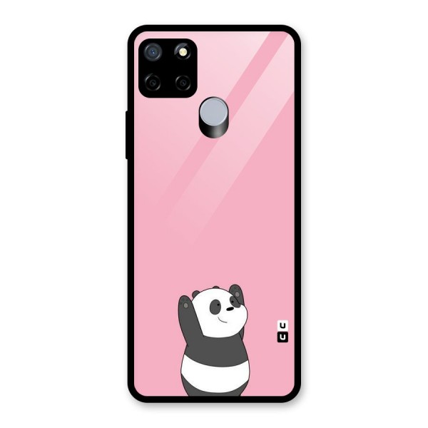 Panda Handsup Glass Back Case for Realme C12