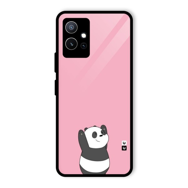 Panda Handsup Glass Back Case for Vivo T1 5G