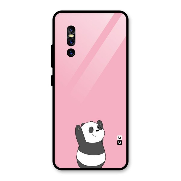 Panda Handsup Glass Back Case for Vivo V15 Pro