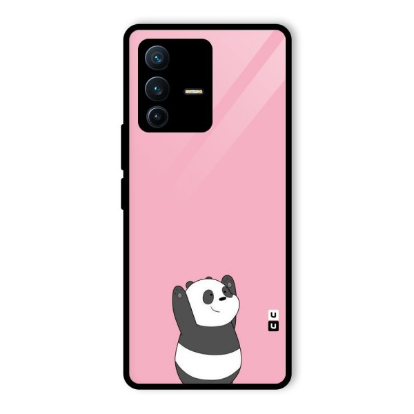 Panda Handsup Glass Back Case for Vivo V23 Pro