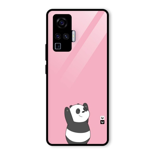 Panda Handsup Glass Back Case for Vivo X50 Pro