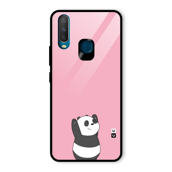 Panda Handsup Glass Back Case for Vivo Y15