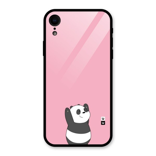 Panda Handsup Glass Back Case for XR