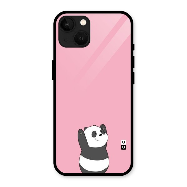 Panda Handsup Glass Back Case for iPhone 13