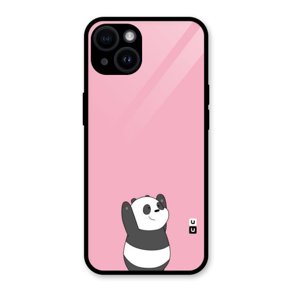Panda Handsup Glass Back Case for iPhone 14
